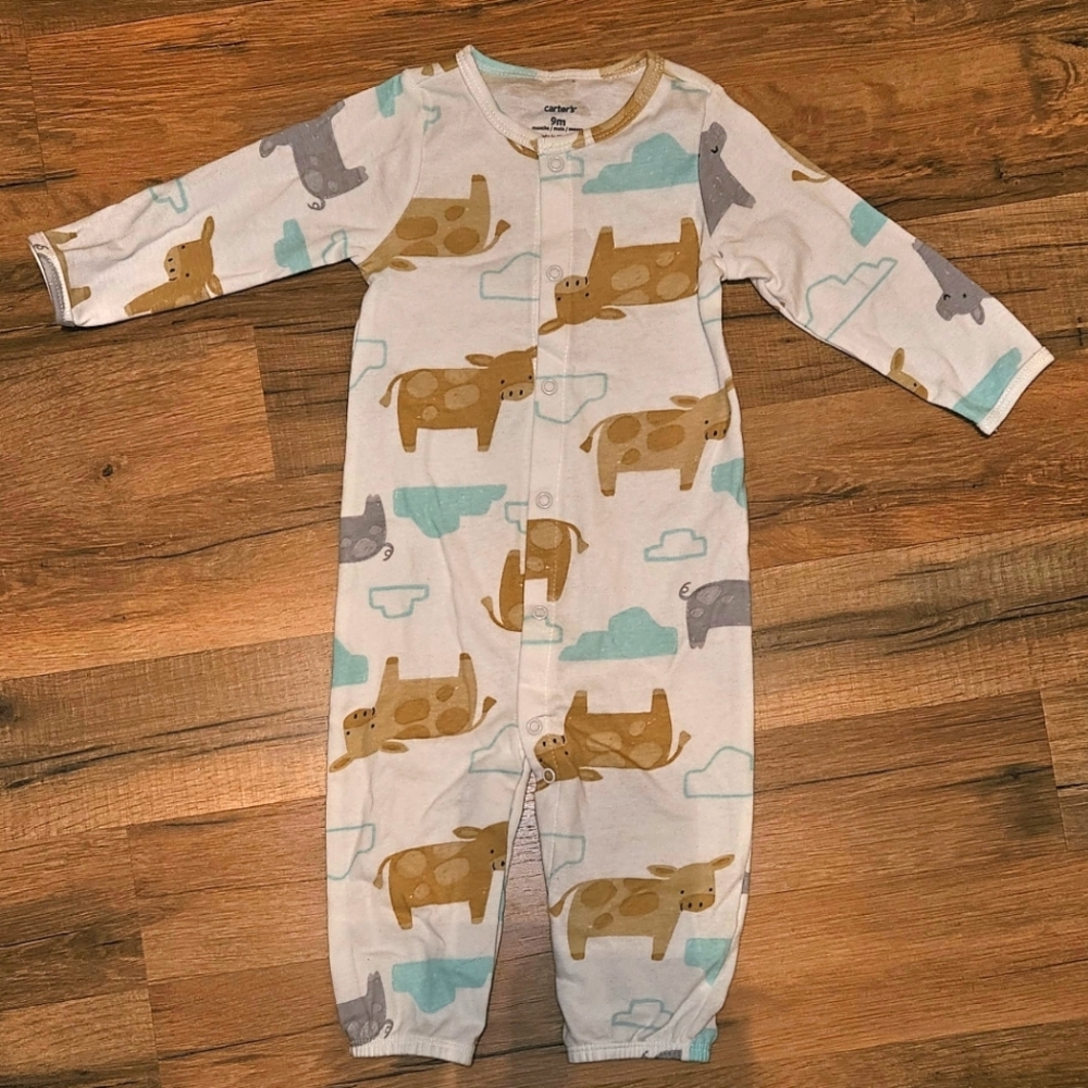 NWOT 9 Month Carters Convertible Bodysuit